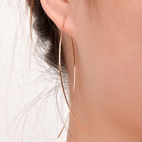 SMJEL-boucles d'oreilles pour femmes, simples, style coréen, fines, motif de poisson, cadeau de fête, nouvelle mode ► Photo 1/6