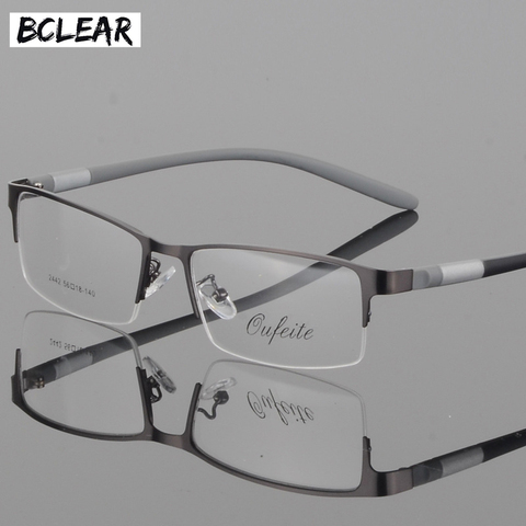 BCLEAR-lunettes en titane, monture de lunettes pour hommes, pour ordinateur, Prescription optique, lentille claire, pour examen ► Photo 1/6