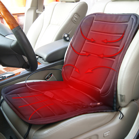 Coussin de siège chauffant pour voiture, 12V, pour une place, pour l'hiver ► Photo 1/1