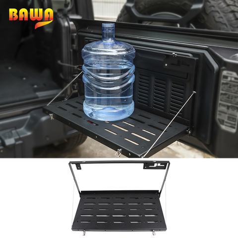 BAWA Table de hayon multifonction pour Jeep Wrangler JL 2022 support de porte arrière support de rangement cadre arrière pliable ► Photo 1/6