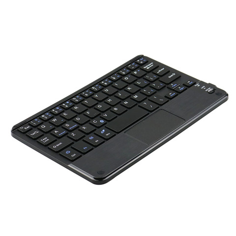 Clavier sans fil Bluetooth Ultra-fin de 7 pouces, avec pavé tactile multi-touch intégré et batterie Rechargeable pour Android et Windows ► Photo 1/6