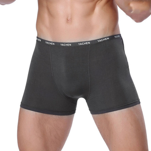 2022 Sexy hommes Boxer sous-vêtements doux respirants mâle confortable solide culotte caleçon Cueca Boxershorts Homme pour hommes ► Photo 1/6