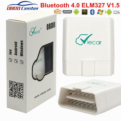 Viecar – Interface de Diagnostic de voiture, Bluetooth 4.0, ELM327, IOS, android, PC, ELM 327 V1.5, lecteur de Code OBD II ► Photo 1/6