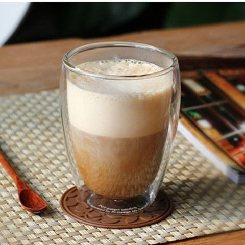 Ensemble de verres transparents à Double paroi résistants à la chaleur, Mug créatif, fabriqué à la main, pour thé, café, bière ► Photo 1/6