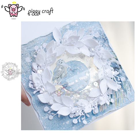 Cochon artisanat métal coupe matrices coupe die moule 2022 nouvelle feuille couronne Scrapbook papier artisanat couteau moule lame poinçon pochoirs dies ► Photo 1/5