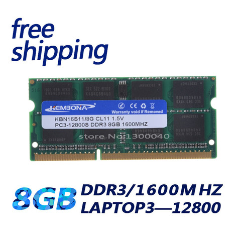 KEMBONA – mémoire de serveur d'ordinateur portable, modèle DDR3, capacité 8 go 8 go 8 go, fréquence d'horloge 1600/PC3-12800/1600Mhz, RAM pour toutes les cartes mères SO-DIMM, livraison gratuite ► Photo 1/3