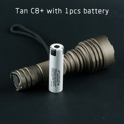 Desert tan – convoyeur C8 + CREE XPL HI, avec 1 batterie ► Photo 1/6