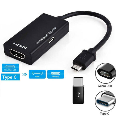 Adaptateur Micro USB mâle vers HDMI femelle, câble numérique pour LG Huawei, téléphone Android, tablette, TV, convertisseurs chauds ► Photo 1/6