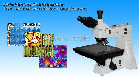 Microscope mécanique trinoculaire, produit fabriqué en chine, contraste d'interférence différentielle 50X-800X, MM-XJL-302DIC ► Photo 1/4