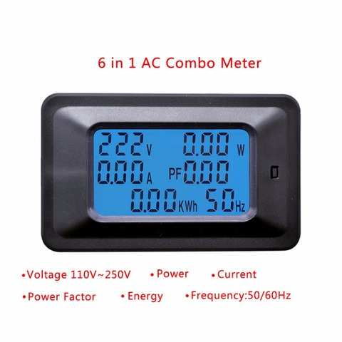 20A/100A AC LCD panneau numérique Watt-mètre moniteur tension KWh voltmètre ampèremètre testeur outils ► Photo 1/6