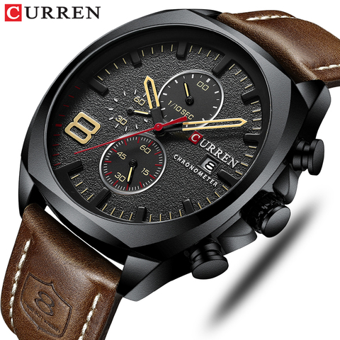 CURREN – montre de Sport analogique à Quartz pour hommes, étanche, Date militaire, multifonction, horloge, mode, 2022 ► Photo 1/6