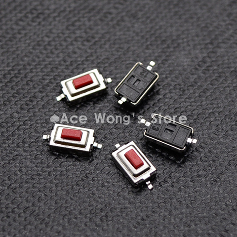 Micro interrupteur momentané rouge, 100 pièces/lot, 3x6x2.5MM 3x6x MM ► Photo 1/1