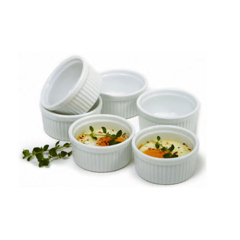 Ramekin cuisson en céramique pour crème brûlée, plat à moules Tiramisu soufflé pour four ► Photo 1/2