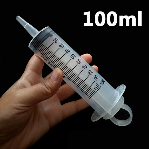 Seringue de mesure en plastique jetable de 100ml, 1 pièce, seringue de mesure nutritionnelle, santé stérile ► Photo 1/3