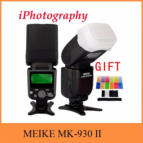 MEIKE MK-930 II MK 930 II LCD GN58 Flash Speedlite unique point flash pour Canon Nikon Pentax Olympus DSLR + diffuseur + filtre ► Photo 1/6