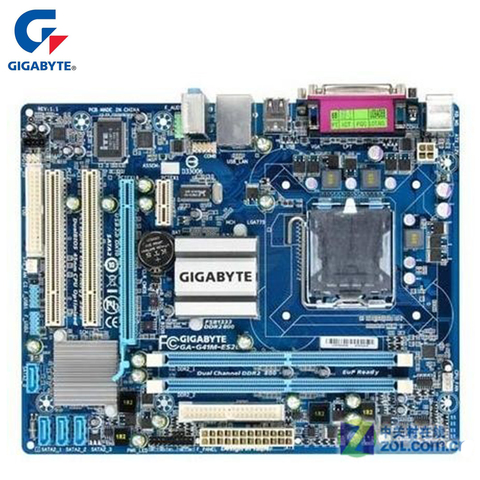 Gigabyte GA-G41M-ES2L 100% D'origine Carte Mère LGA 775 DDR2 8g G41 G41M-ES2L De Bureau Carte Mère SATA II Systemboard Utilisé ► Photo 1/6