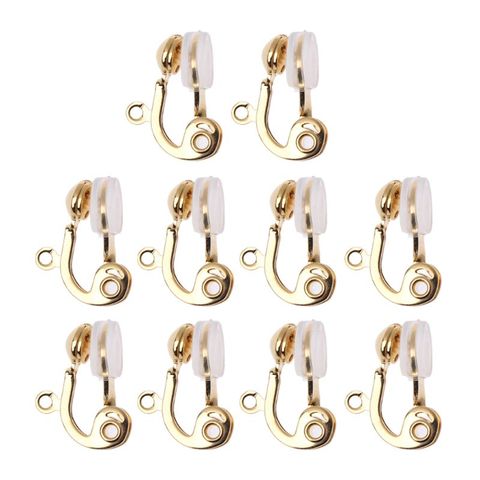 Convertisseur pour boucles d'oreilles Non percées, Clip, cerceau avec coussin confortable, 10 pièces ► Photo 1/6