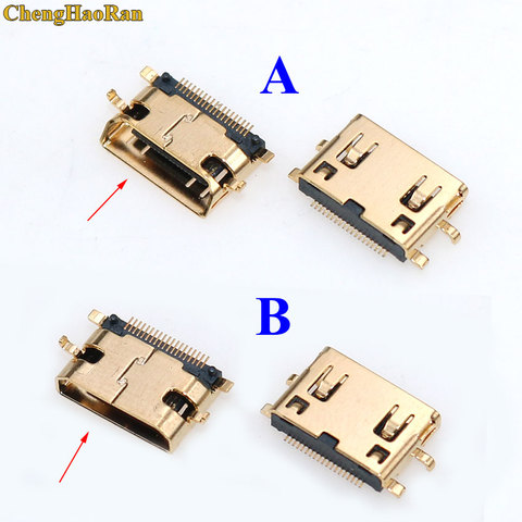 Chengaoran – plaques coulantes Type C 19 broches, 0.8mm SMT + DIP pied plaqué or, MINI prise HDMI femelle, 1 pièces ► Photo 1/3