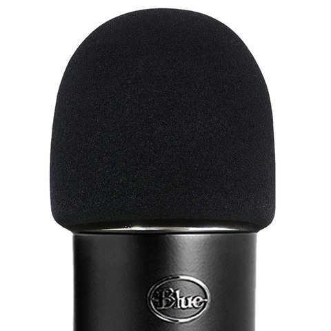Pare-brise de Microphone en mousse SHELKEE pour micros à condensateur Yeti bleu, Yeti Pro-comme filtre anti-pop pour les micros ► Photo 1/6