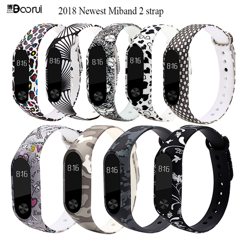 2022 date mi bande 2 sangle pulsera Coloré dragonne remplacement correa bande 2 ceinture pulseira silicone sangles pour xiaomi mi2 ► Photo 1/6