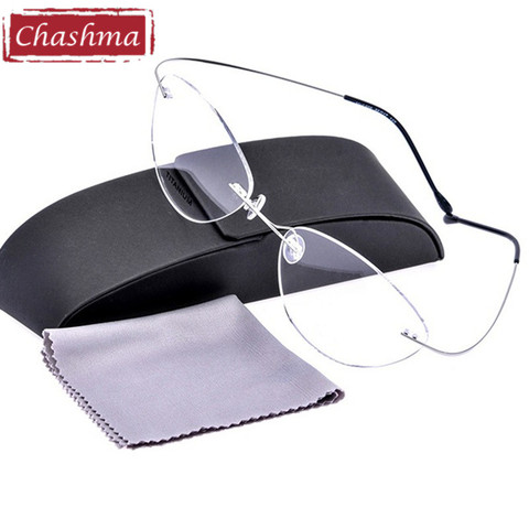 Chashma – monture de lunettes en titane Ultra élastique, nouvelle marque, ultralégère, myopie, Prescription ► Photo 1/2