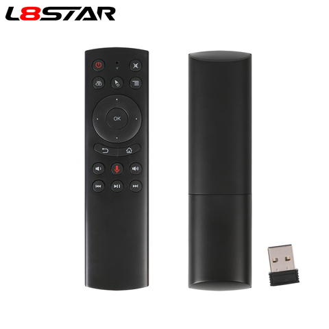 L8star G20S 2.4G sans fil Air Mouse gyroscope commande vocale détection universelle Mini clavier télécommande pour PC Android TV Box ► Photo 1/6