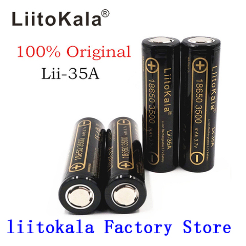 100% D'origine LiitoKala Lii-35A 3.7 V 3500 mAh NCR18650GA 10A Décharge Rechargeable Batteries 18650 Batterie/UAV ► Photo 1/5