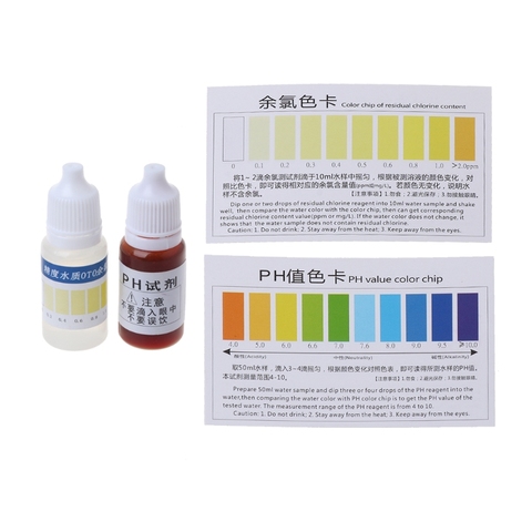 Kit double Test eau pH A2O, carte de Test pratique, pour essais 100-125 JU05 livraison directe, livraison gratuite ► Photo 1/5