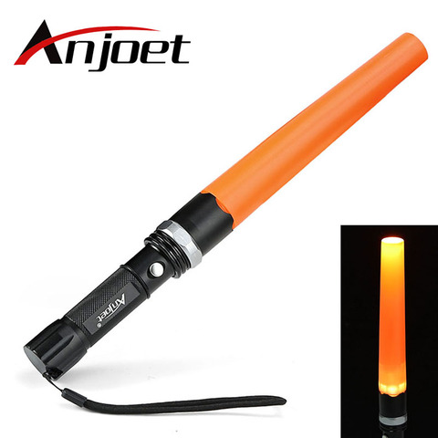 Anjoet Linternas tactique 2000LM XM-T6 Q5 LED Zoomable 3 Modes lampes de poche torche lampe lumière trafic Police équipement 18650 ► Photo 1/6