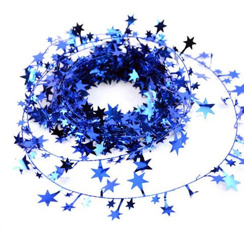 Guirlande étoile suspendue de 5m, décoration pour sapin de noël, pour 5 couleurs ► Photo 1/6