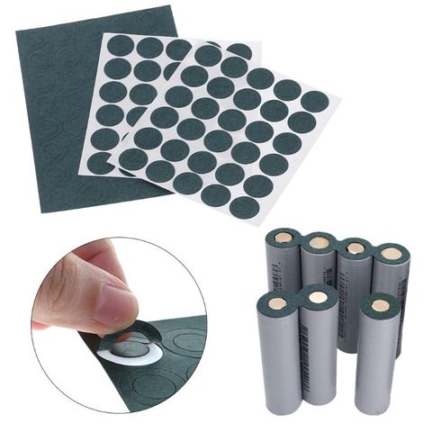 100 pièces 1S 18650 Li-ion batterie isolation joint orge papier batterie Pack cellule isolant colle Patch électrode tampons isolés ► Photo 1/4