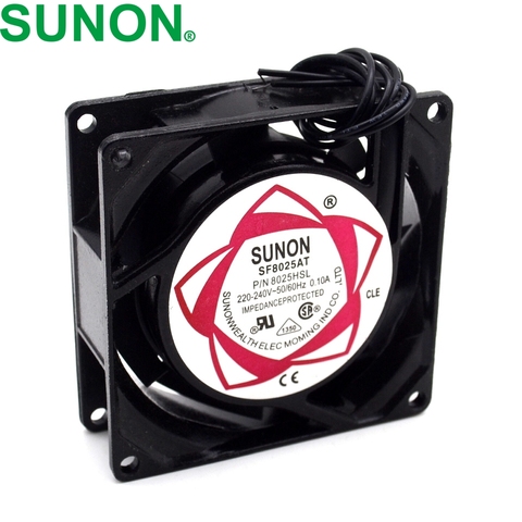 Ventilateur de refroidissement axial à manches, ventilateur de refroidissement axial P/N 2082HSL 220V, 80*80*25mm, 80mm ► Photo 1/6