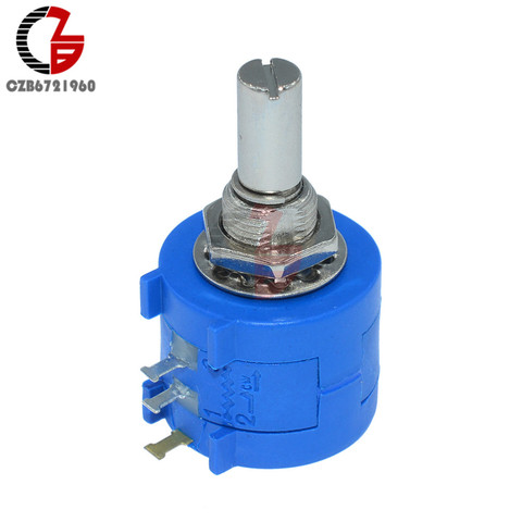 Potentiomètre rotatif de précision, Pot de commutation à 10 tours, 1K 2K 5K 10K 20K 50K 100K Ohm 3905S ► Photo 1/6