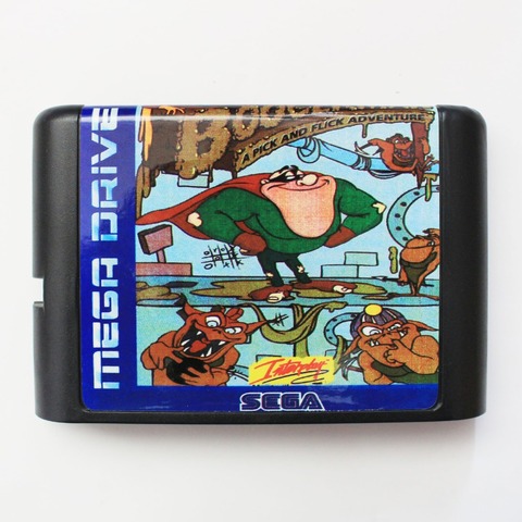 Boogerman A Pick And Flick Adventure 16 bits SEGA MD carte de jeu pour Sega Mega Drive pour Genesis ► Photo 1/4