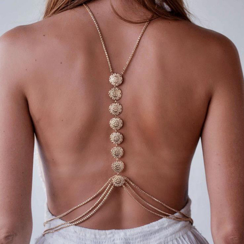 Nouveau mode bijoux de corps Sexy Bikini taille chaîne harnais collier ventre corps chaîne colliers pour femmes bijoux AN746 ► Photo 1/6