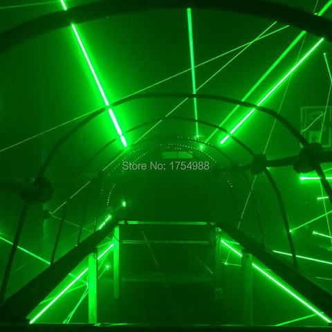 Chambre à laser verte avec télécommande, accessoire d'évasion, secrets de la vie réelle intéressant, labyrinthe avec télécommande ► Photo 1/6