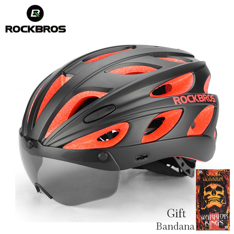 ROCKBROS – casques de vélo magnétiques avec lunettes de soleil, vtt, ultraléger, moulé intégralement ► Photo 1/6
