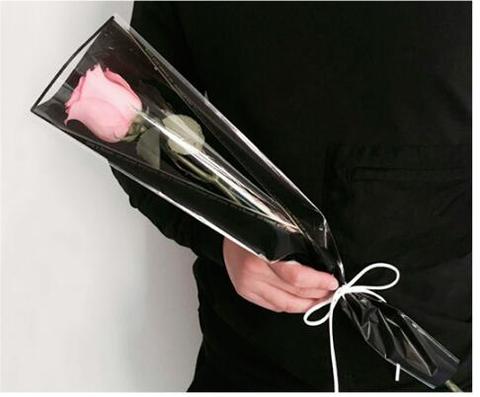 Emballage pour Bouquet de fleurs de roses simple, en papier grande taille, fournitures pour fleuristes, décoration fait à la main ► Photo 1/6