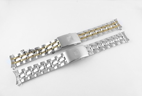 19mm/20mm PRC200 T17 T461 T014430A T014427A T014410A pièces de montre bracelet en acier inoxydable solide bande mâle ► Photo 1/6