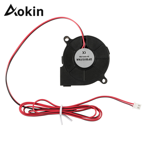 Aokin – ventilateur 5015 12V 24V pour Anet A8 A6 cc, ventilateur de refroidissement Ultra-silencieux, roulement d'huile, environ 7500 tr/min, Turbo, pour imprimante 3D, souffleur 5015 ► Photo 1/6