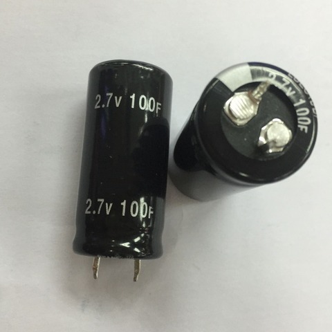 Livraison gratuite 5 pièces Nouveau et original Condensateur 2.7V 100F 2.7V100F 25*50mm Condensateur Farad, Supercondensateur ► Photo 1/1