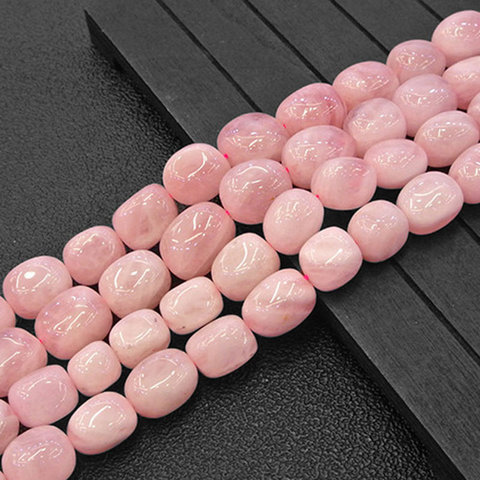 Perles naturelles en quartz Rose de Madagascar, 15 pouces, forme libre, pour la fabrication de bijoux, pour femmes, Bracelet, collier, cadeau ► Photo 1/6