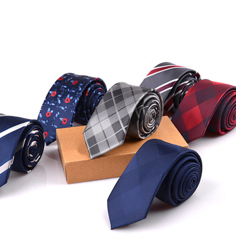 SHENNAIWEI 2017 vente chaude 6 cm cravates pour hommes 6 cm de mariage accessoires mince à la mode cravates homme D'affaires du Parti Formelle lot ► Photo 1/6