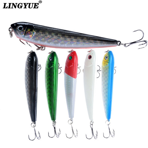 1 pièces leurres de pêche réaliste crayon leurre bar Jerkbait pêche Wobblers s'attaquer 9 cm 10g plastique appâts de pêche 5 couleurs disponibles ► Photo 1/6