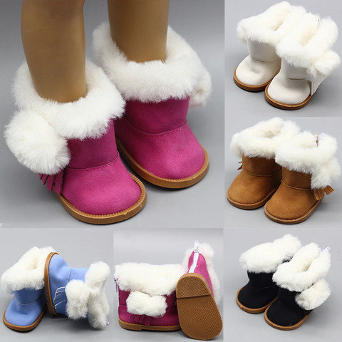 Chaussures pour poupées pour filles, 43cm de hauteur, bottes de neige pour poupées de naissance 18 pouces, accessoires pour noël, hiver ► Photo 1/6