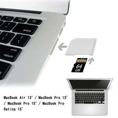 Adaptateur Microsd pour Macbook Air MicroSD TF à carte SD carte mémoire adaptateur convertisseur Portable ► Photo 1/6