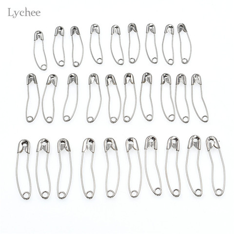 Lychee Life 100 pièces épingles de sûreté courbées | En acier inoxydable, artisanat de couture pour Patchwork, accessoires de couture pour vêtements faits à la main ► Photo 1/6