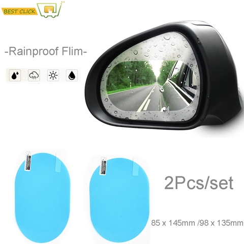 Film transparent pour miroir de voiture, Film de protection imperméable à la pluie, Anti-brouillard d'eau, 2 pièces/ensemble ► Photo 1/6