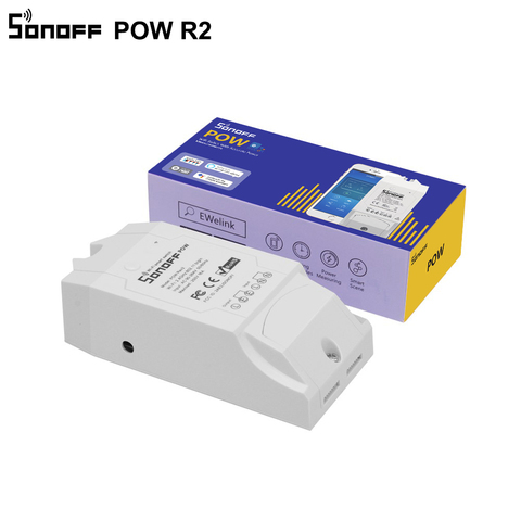 Commutateur WiFi SONOFF Pow R2 avec mesure de la consommation d'énergie commutateur d'alimentation WiFi 15A contrôleur de commutateur Wifi intelligent fonctionne avec Alexa ► Photo 1/4