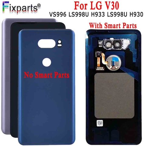 Pour LG V30 couvercle arrière couvercle de batterie porte arrière boîtier en verre étui pour LG V30 H930DS VS996 couvercle de batterie + outils pièces de rechange ► Photo 1/6